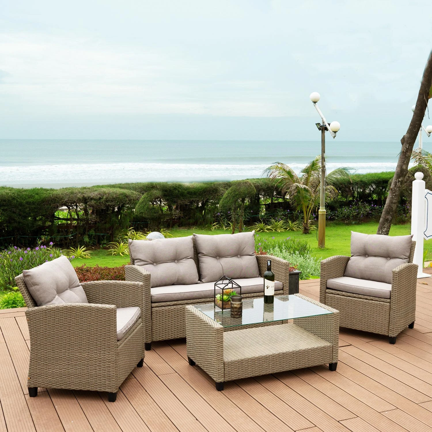 Bộ Sofa Mây Nhựa Versailles 26 Bộ Sofa Mây Nhựa Versailles