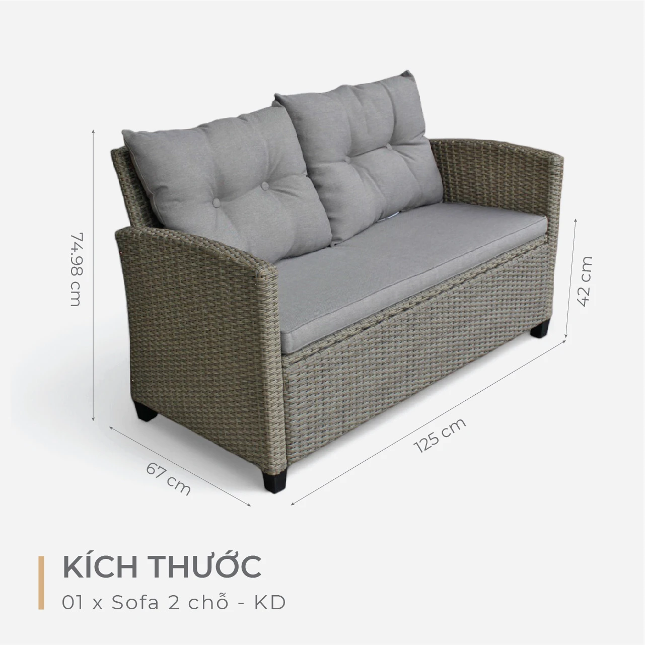 Bộ Sofa Mây Nhựa Versailles 9 Bộ Sofa Mây Nhựa Versailles - Ảnh 9