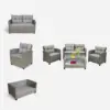 Bộ Sofa Mây Nhựa Versailles 12 Bộ Sofa Mây Nhựa Versailles