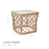 Bộ bàn ghế Bistro set mây nhựa Howard