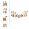Bộ bàn ghế Bistro set mây nhựa Howard