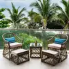 Bộ bàn ghế Bistro set mây nhựa Howard
