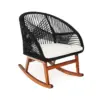 Ghế bập bênh Dây Rope Lucerne - đen