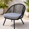 Ghế đơn dây Rope Chillon ngoài trời - Vải trượt nước - Thiết kế hiện đại