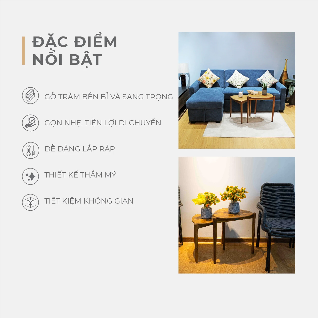 Bàn Trà - Bàn Cà Phê - Set of 2 18 Bàn Trà - Bàn Cà Phê - Set of 2