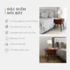 Bàn Trang Trí Kiêm Tủ Đầu Giường Có Cổng USB Sạc Tiện Lợi - Michel