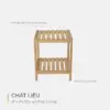 Kệ gỗ thông đa năng 2 tầng - Gỗ nhập khẩu, cứng cáp, không ẩm mốc.