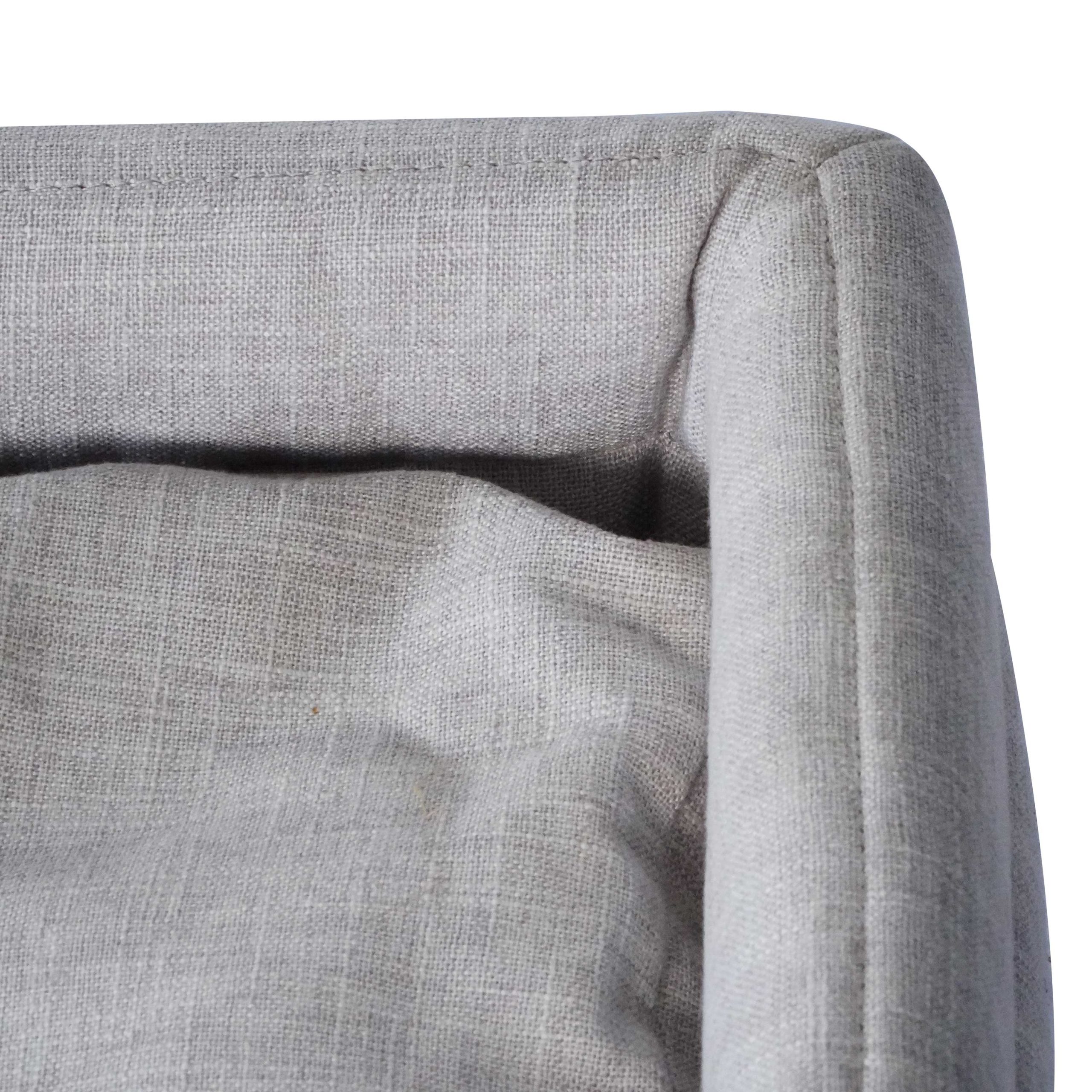 Giường Sofa Hình Chữ Nhật Cho Chó Mèo – Vải Teddy Trắng Kem