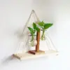 Kệ Treo Tường Gỗ Thông kèm dây thừng