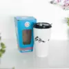 Ly sứ cao cấp Ceramic 450ml nắp nhựa khắc tên