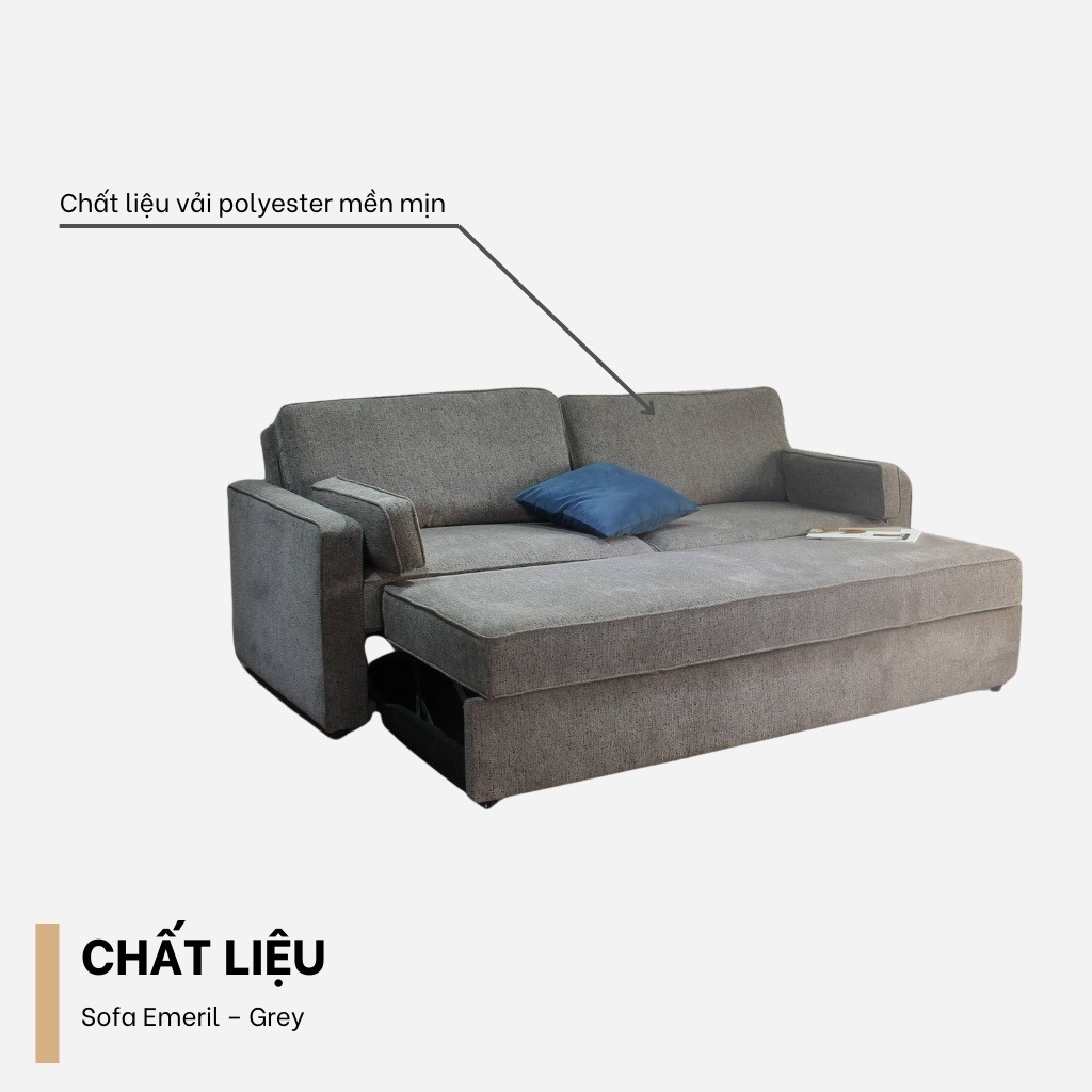 Bộ Sofa Emeril - Grey (Ghế 2) 6 Bộ Sofa Emeril - Grey (Ghế 2) - Ảnh 6