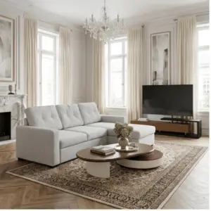 Bộ Sofa góc Norelli - Light Grey
