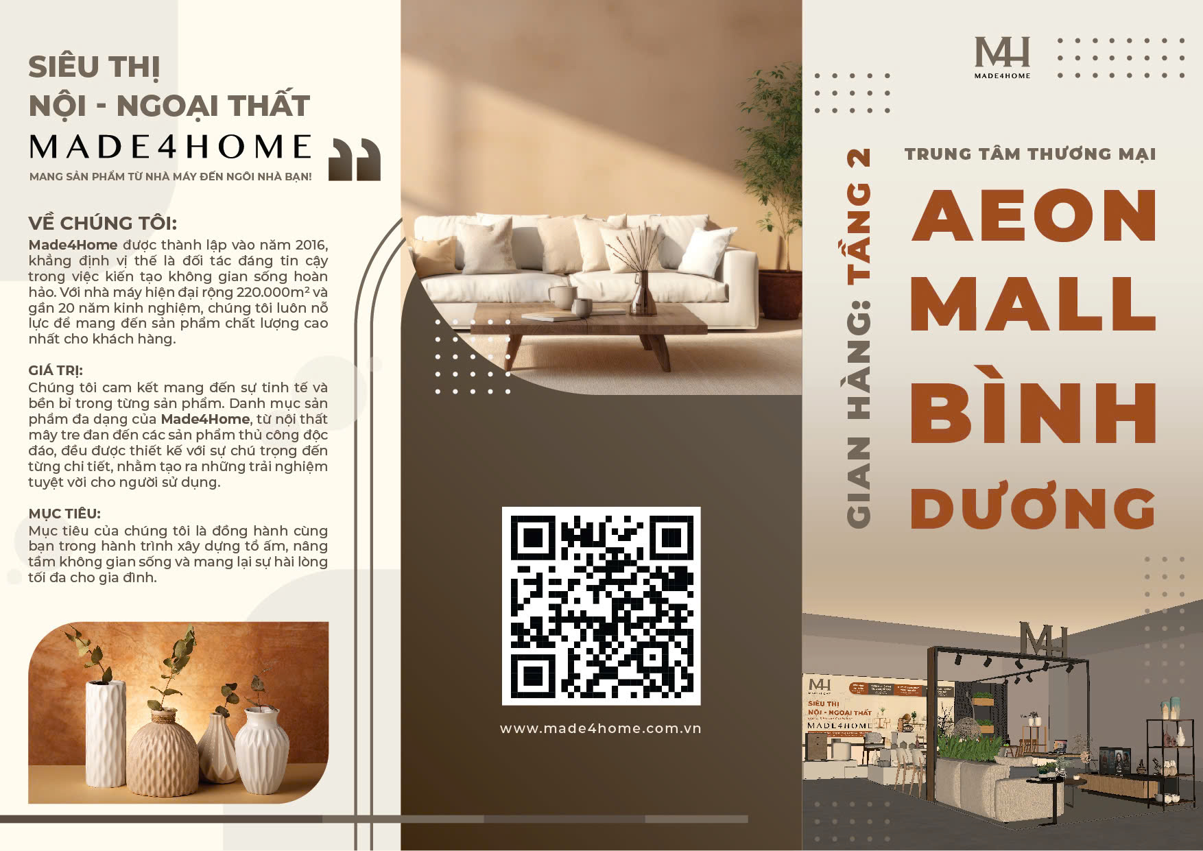 Khai trương gian hàng Made4Home tại Aeon Bình Dương 1 Khai trương gian hàng Made4Home tại Aeon Bình Dương