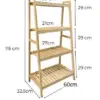 Kệ gỗ chữ A 4 tầng gỗ thông