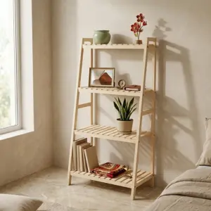 Kệ gỗ chữ A 4 tầng gỗ thông