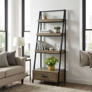 Giá sách 4 tầng gỗ keo