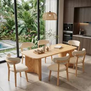 Bộ bàn ăn gia đình 06 ghế 1 bàn Chillon M4H