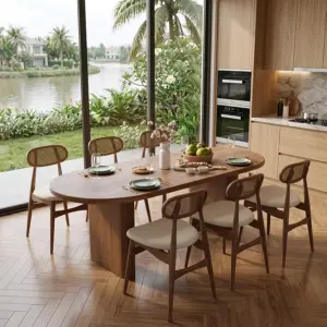 Bộ bàn ăn 6 ghế Kloye - Made4Home