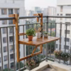 Bàn Gỗ Tràm Treo Ban Công – Giải Pháp Tiện Ích Cho Không Gian Nhỏ