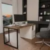 Bàn làm việc kèm hộc Gray- Gỗ MDF phủ Melanin chống trầy 23 Bàn làm việc kèm hộc Gray- Gỗ MDF phủ Melanin chống trầy