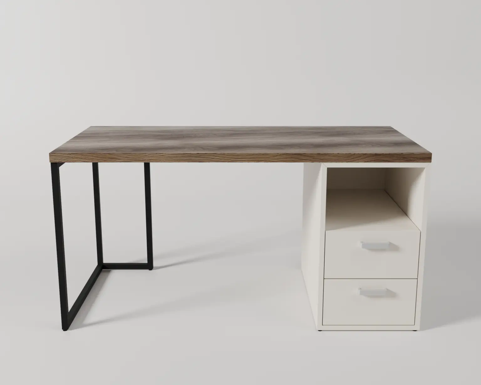 Bàn làm việc kèm hộc Gray- Gỗ MDF phủ Melanin chống trầy 9 Bàn làm việc kèm hộc Gray- Gỗ MDF phủ Melanin chống trầy - Ảnh 9