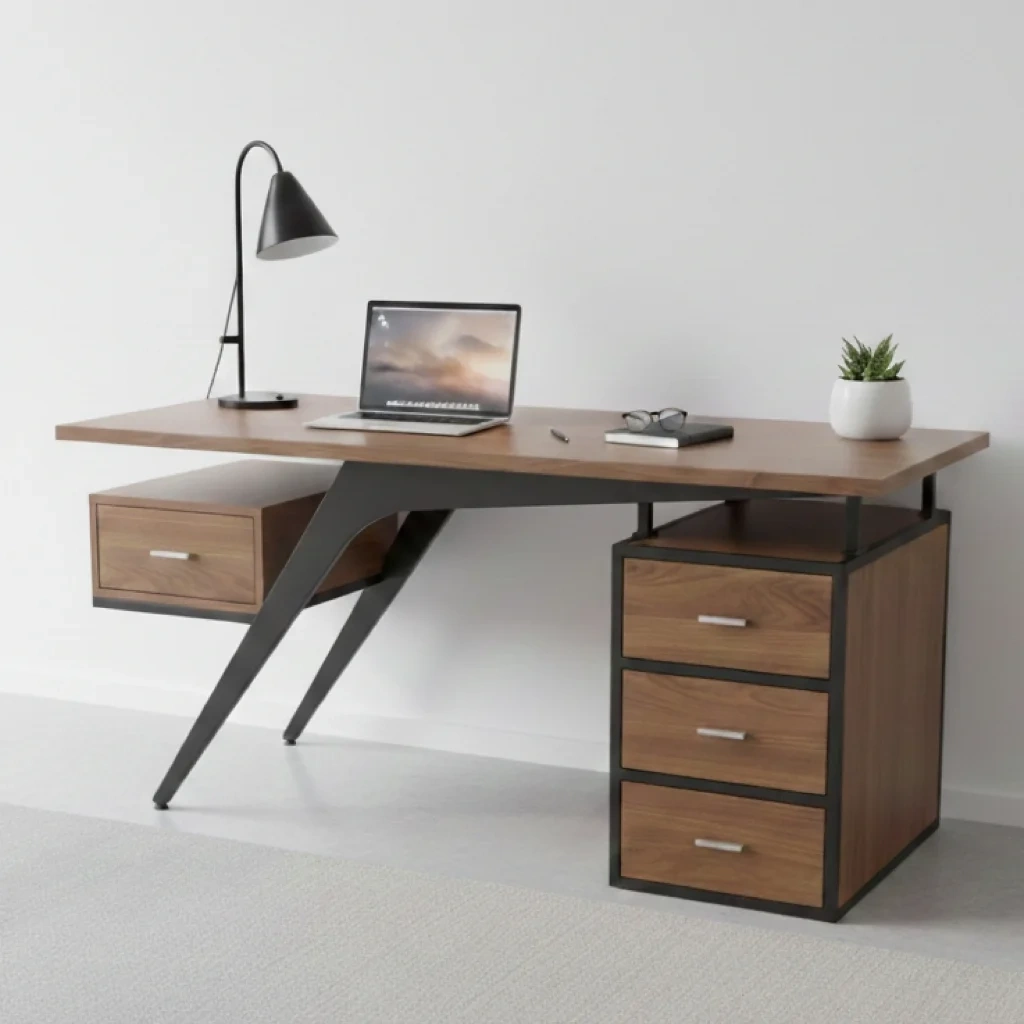Bàn làm việc Soar gỗ MDF phủ Melamine chống thấm, chống trầy Made4Home