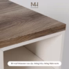 Bàn làm việc kèm hộc Gray- Gỗ MDF phủ Melanin chống trầy 17 Bàn làm việc kèm hộc Gray- Gỗ MDF phủ Melanin chống trầy