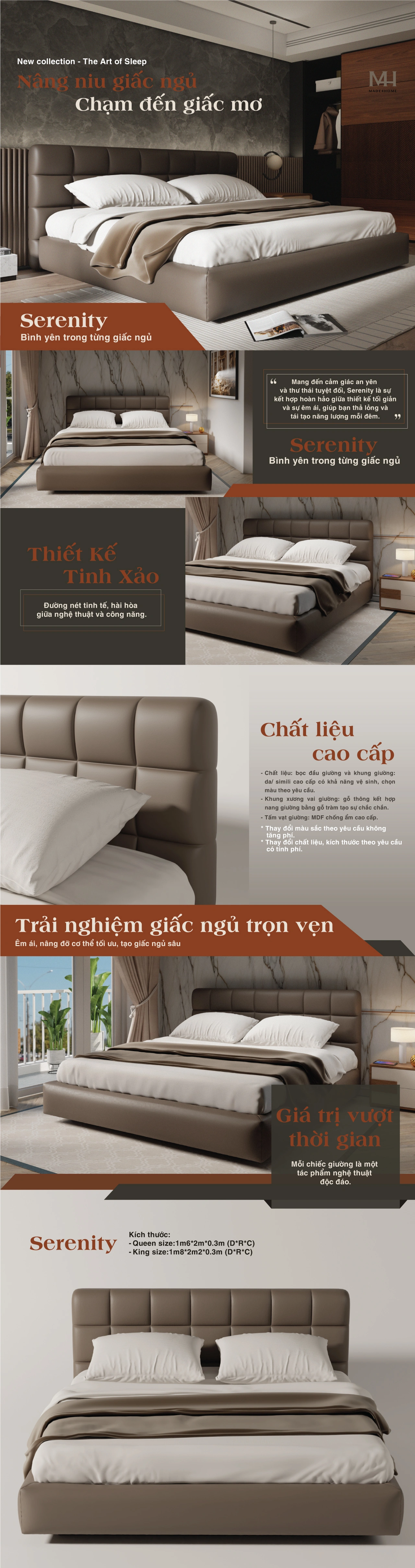 Giường ngủ Serenity M4H
