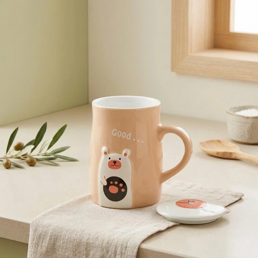 Ly Cốc Sứ Manasi - Hồng 1 Ly Cốc Sứ Manasi - Hồng