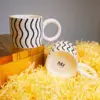 Ly cốc sứ Lani - Trắng sọc