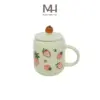 Ly Cốc Sứ Strawberry - Hồng - 300ml