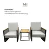 Bộ bàn ghế ngoài trời mây nhựa Made4Home