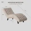 Ghế thư giãn Serene- Khung gỗ dầu, nệm cao cấp ôm trọn cơ thể.