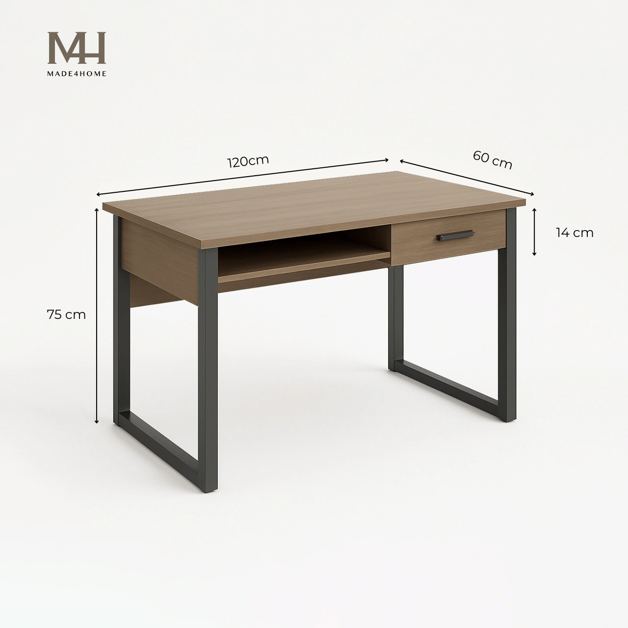 Bàn làm việc Channay gỗ MDF chân sắt – Thiết kế đơn giản hiện đại 14 Bàn làm việc Channay gỗ MDF chân sắt – Thiết kế đơn giản hiện đại
