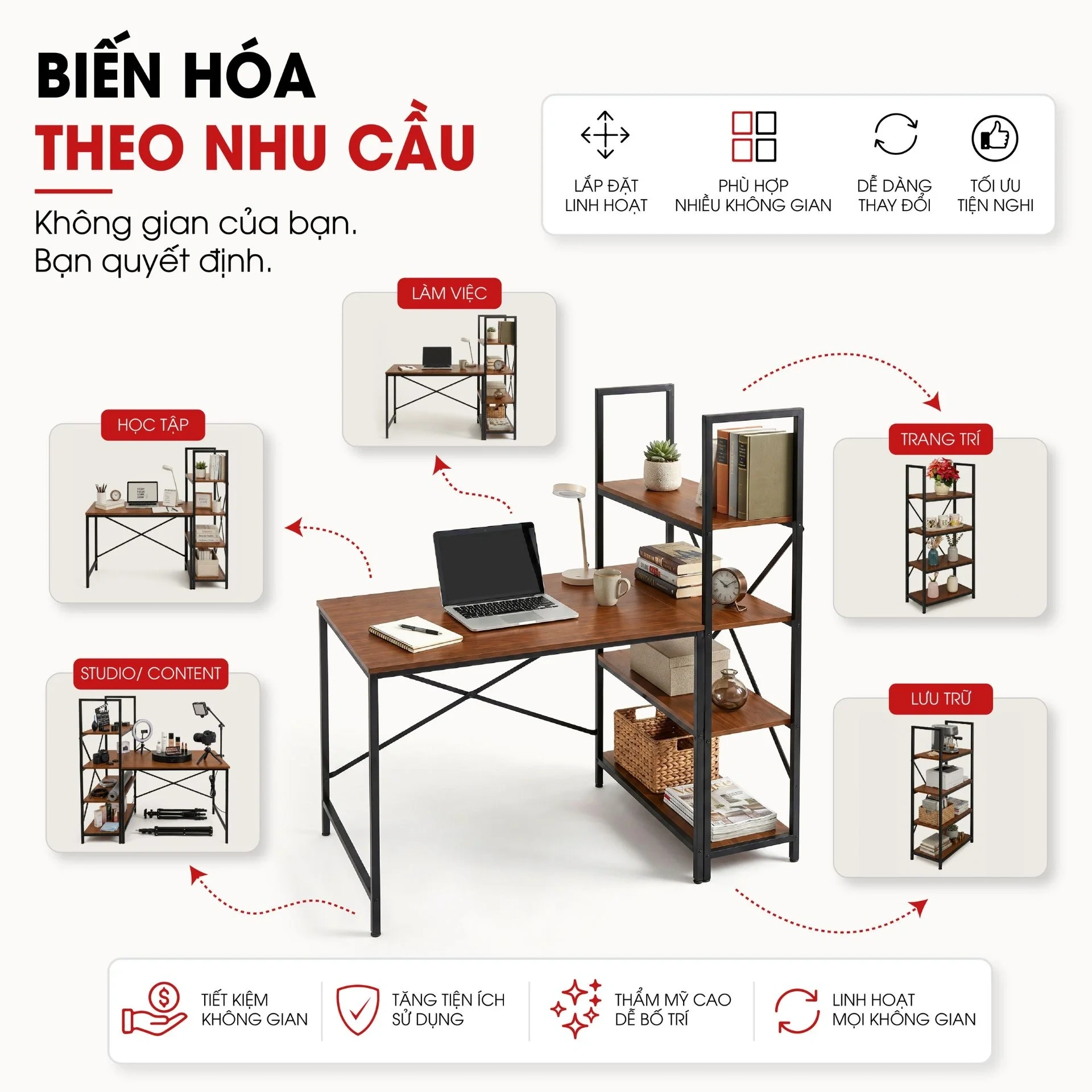 Bàn Làm Việc Lymon – Gỗ MDF - Chân Sắt Sơn Tĩnh Điện 34 Bàn Làm Việc Lymon – Gỗ MDF - Chân Sắt Sơn Tĩnh Điện