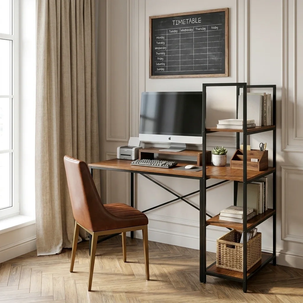 Bàn Làm Việc Lymon – Gỗ MDF - Chân Sắt Sơn Tĩnh Điện 1 Bàn Làm Việc Lymon – Gỗ MDF - Chân Sắt Sơn Tĩnh Điện