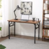 Bàn Làm Việc Gấp Gọn Bruno 120x60 – Thiết Kế Tiện Lợi, Chân Sắt Chắc Chắn, Mặt Gỗ MDF Cao Cấp