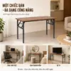 Bàn Làm Việc Gấp Gọn Bruno 120x60 – Thiết Kế Tiện Lợi, Chân Sắt Chắc Chắn, Mặt Gỗ MDF Cao Cấp 16 Bàn Làm Việc Gấp Gọn Bruno 120x60 – Thiết Kế Tiện Lợi, Chân Sắt Chắc Chắn, Mặt Gỗ MDF Cao Cấp