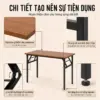Bàn Làm Việc Gấp Gọn Bruno 120x60 – Thiết Kế Tiện Lợi, Chân Sắt Chắc Chắn, Mặt Gỗ MDF Cao Cấp 24 Bàn Làm Việc Gấp Gọn Bruno 120x60 – Thiết Kế Tiện Lợi, Chân Sắt Chắc Chắn, Mặt Gỗ MDF Cao Cấp