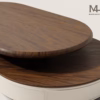 Bàn trà MOIRA- Gỗ Veneer thiết kế đa tầng tinh tế cho phòng khách hiện đại