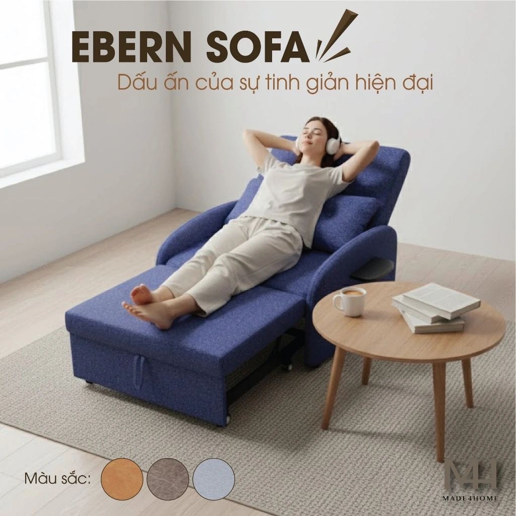 Sofa Giường Đa Năng EBern – Gọn Nhẹ, Tiện Ích, Sống Thoải Mái Mỗi Ngày 4 Ebern Sofa