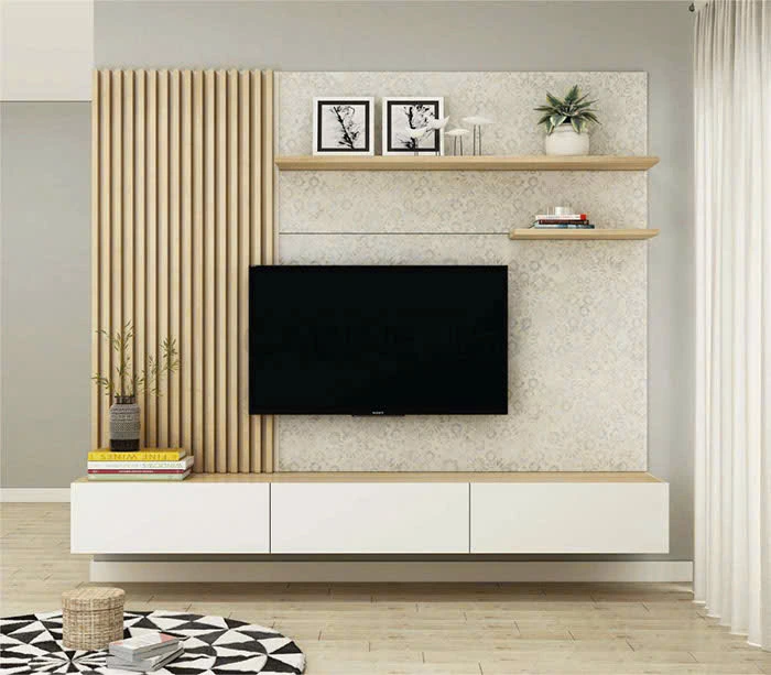 Mẫu kệ tivi đẹp sẽ giúp tăng độ sang trọng của căn phòng rất nhiều