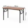 Bàn Làm Việc Gấp Gọn Bruno 120x60 – Thiết Kế Tiện Lợi, Chân Sắt Chắc Chắn, Mặt Gỗ MDF Cao Cấp