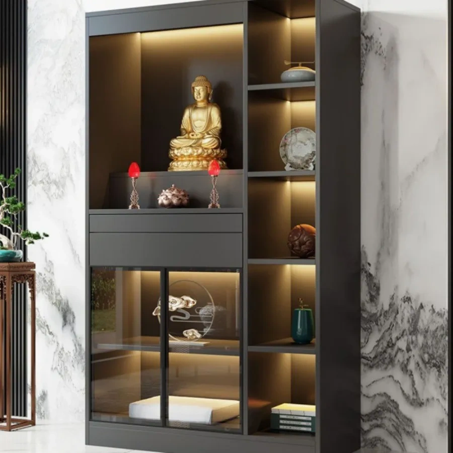 Mẫu tủ thờ gỗ công nghiệp kết hợp ngăn kéo