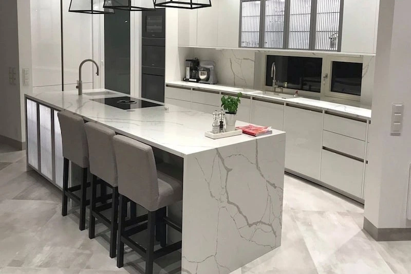 Đá Bếp Granite, Marble, Thạch Anh – Nên Chọn Loại Nào? 14 Đá bếp Thạch Anh (Quartz nhân tạo)