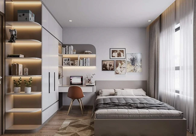 Phòng ngủ master nhỏ (dưới 15m²) Phòng ngủ master nhỏ (dưới 15m²)