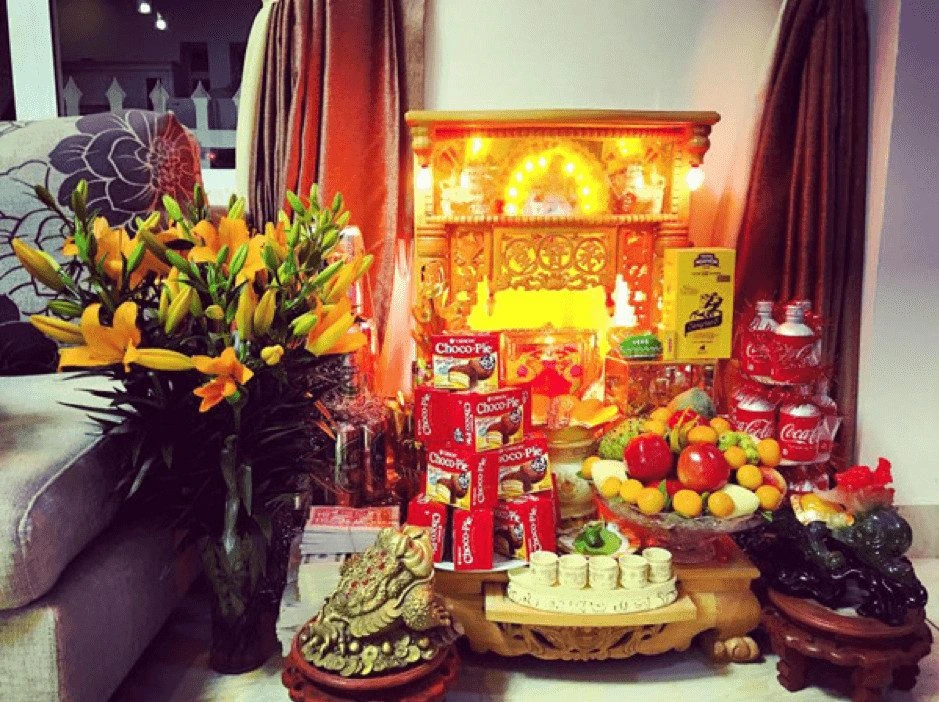 Cách đặt tì hưu trên bàn thờ ông địa chuẩn theo phong thủy Cách đặt tì hưu trên bàn thờ ông địa chuẩn theo phong thủy