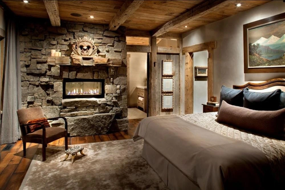 Phòng ngủ thiết kế theo phong cách Rustic