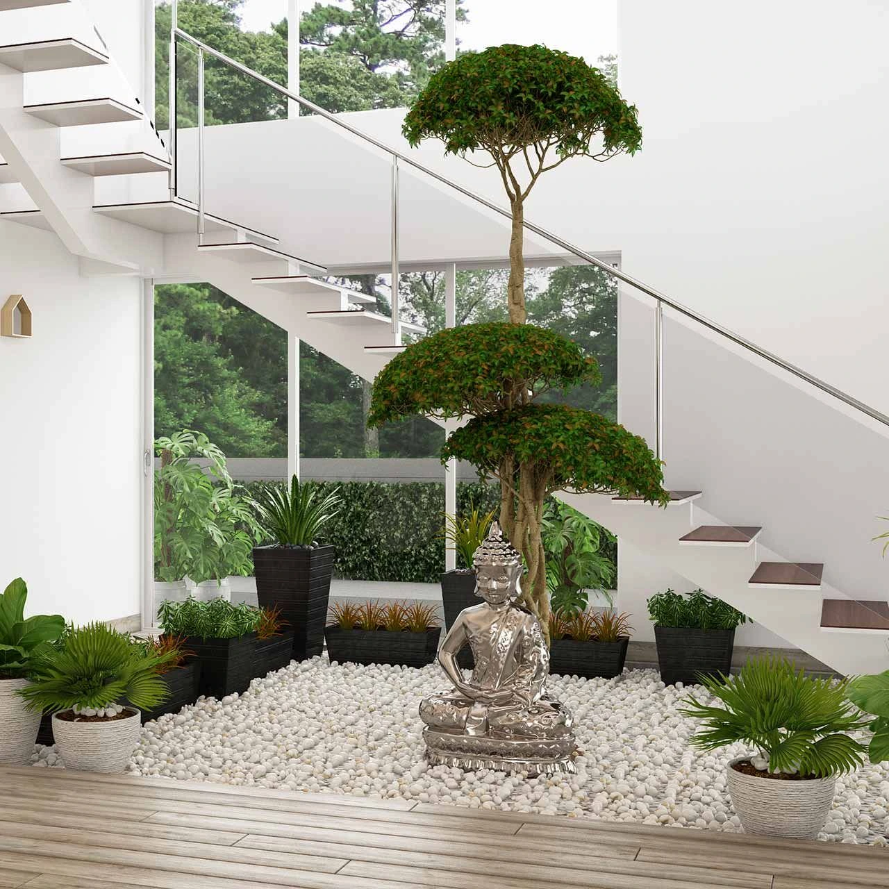 Ý Tưởng Trang Trí Chân Cầu Thang Đẹp – Tối Ưu Không Gian Sống 9 Trang trí chân cầu thang đẹp phù hợp với ngôi nhà