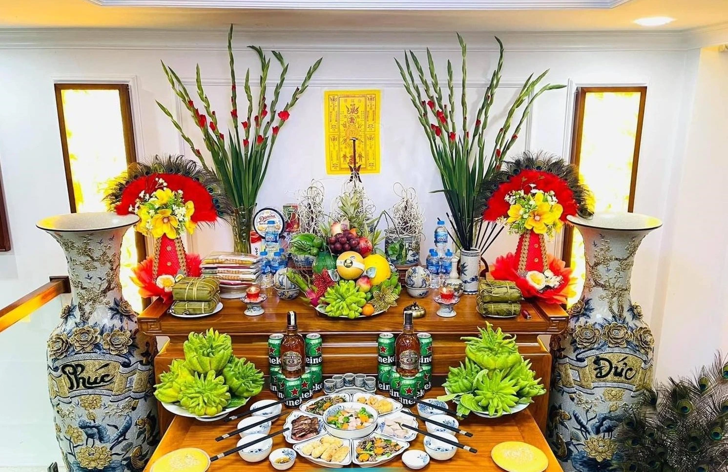 Bàn thờ ngày Tết miền Bắc Bàn thờ ngày Tết miền Bắc